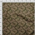 thumbnail image 4 of oneOone Cotton Cambric Dark Olive Green Fabric Asian Batik Floral Sewing Craft Projects Fabric Prints By Yard 42 Inch Wide, 4 of 4