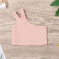 thumbnail image 4 of Birdeem Solid Color Children Fashionable Girl Sleeveless Top Summer Children Camisole, 4 of 12