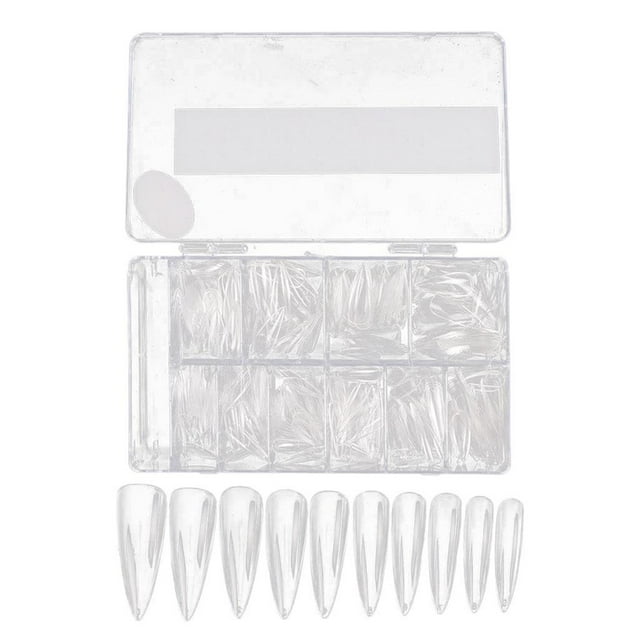Uñas postizas transparentes 500 piezas de uñas de extensión naturales Zulema Uñas postizas transparentes