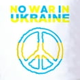 thumbnail image 3 of CafePress - No War In Ukraine Support American Ukra Golf Shirt - Golf Shirt, Pique Knit Golf Polo, 3 of 4