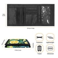 thumbnail image 6 of FUIALDOLG Lemon Citrus Pattern Children's Wallet for Outdoor Sports, Polyester Money Organizer with Zipper Closure Velcro Trifold Card Wallet, 6 of 6