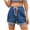 Deals01Blue, variant on Denim Shorts for Women, Womens Ripped Shorts Jeans Stretchy Y2k Elastic High Waisted Hot Shorts Jeans Trendy Frayed Raw Hem with Pockets Summer Saving Clearance