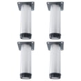 thumbnail image 1 of Uxcell 5 Inch Furniture Legs Stainless Steel Feet Sofa Table Cabinet Shelves Leg Replacement Adjustable Height 4pcs, 1 of 7