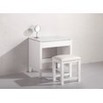 thumbnail image 2 of Design Element 30" Make Up Table with Stool in White, 2 of 7