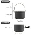 thumbnail image 2 of Outdoor Portable Camping Cookware Set Hiking Pans Pot Mess Kit for 5-6 Person, 2 of 9