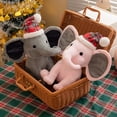thumbnail image 2 of Elefante de peluche Kawaii para niños, muñeco de animales de peluche para niños, elefante blanco, juguetes de dibujos animados para niñas, lindos juguetes para bodas, 2 of 5