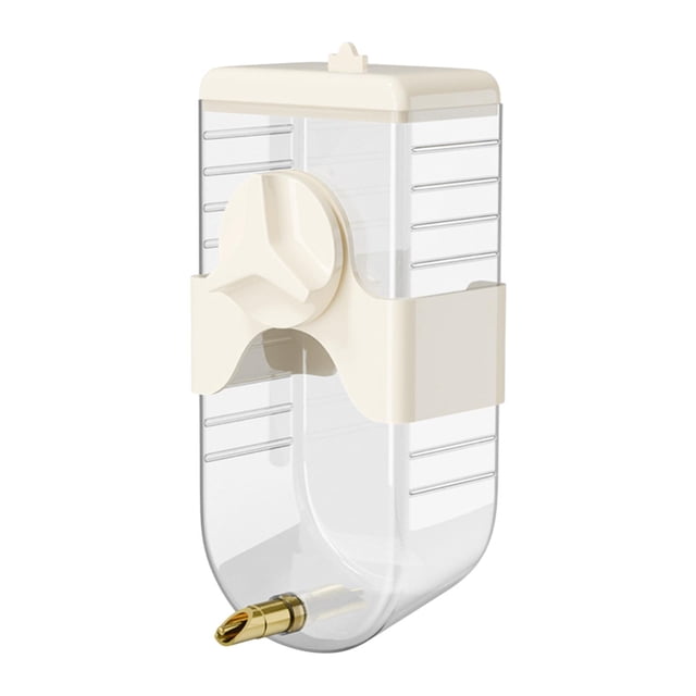 Bebedero para pájaros, bebedero para loros, práctico y automático, accesorios para jaula de 350ml, hervidor para cacatúa, suministros para pájaros pequeños beige