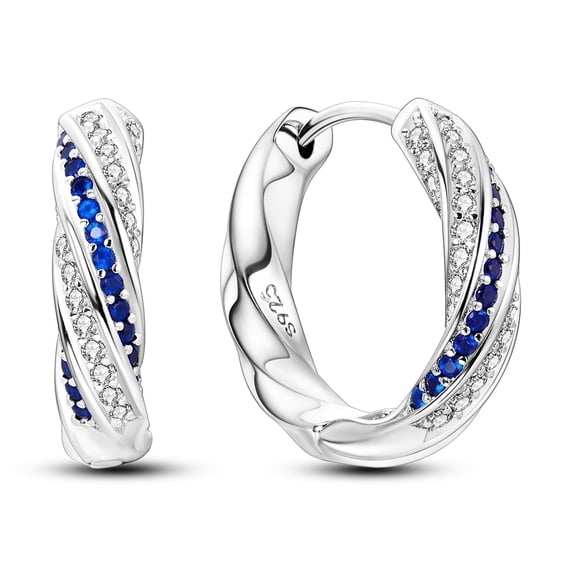 MULA Fashion 925 Sterling Solid Silver Ear Hoop Earrings Jewelry Gifts for Women with Gift Box