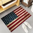 thumbnail image 5 of Patriotic Stripe and Star Kitchen Mat Independence Day American Flag Kitchen Rugs Kitchen Organization Fourth of July Decorations Runner Rug Non-Slip Kitchen Floor Mats Anti-Fatigue Standing Desk Mats, 5 of 6