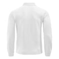 thumbnail image 5 of ZVAVZ Textured Polos Shirts for Men Regular Fit Long Sleeve Collared Tops Jacquard Fashion Casual Beach Vacation T-Shirt White XXXL, 5 of 7