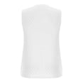thumbnail image 5 of ITSAME Womens Crewneck Tank Tops Flower Print Sleeveless Blouse Breathable Summer Casual Tops White Size 2XL, 5 of 6