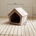 thumbnail image 6 of Decksplore Weatherproof Cat House, Indoor/Outdoor Wooden-Style Shelter for Cats & Small Pets, Light Coffee, UV & Mildew Resistant, Easy Assembly, 6 of 9