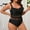 F Black, variant on HAOTAGS Womens One-Piece Swimsuit, Deep-V Tummy-Control Plus-Size Bathing Suit for Summer Vacation Multicolor Size XL