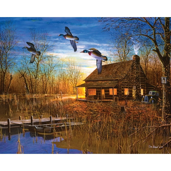 Springbok 1000 Piece Jigsaw Puzzle Duck Lodge - Made in USA
