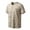 hgg132-Khaki, variant on Men's Summer Breathable Cooling Beach Vacation Loose Relaxed Short Sleeve Soft Lightweight Top
