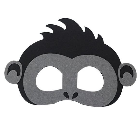 Jtnohx Felt Animal Masks 10 Pcs Halloween Mask Animal Costume for Birthday Party Supplies (gorilla Mask)