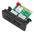 thumbnail image 3 of 2X Actualización de Bluetooth 5.0 Radio de Coche Reproductor de MP3 5V 12V WMA Placa Decodificadora Módulo de Audio FM TF USB 3.5 mm AUX para Automóviles Negro, 3 of 5