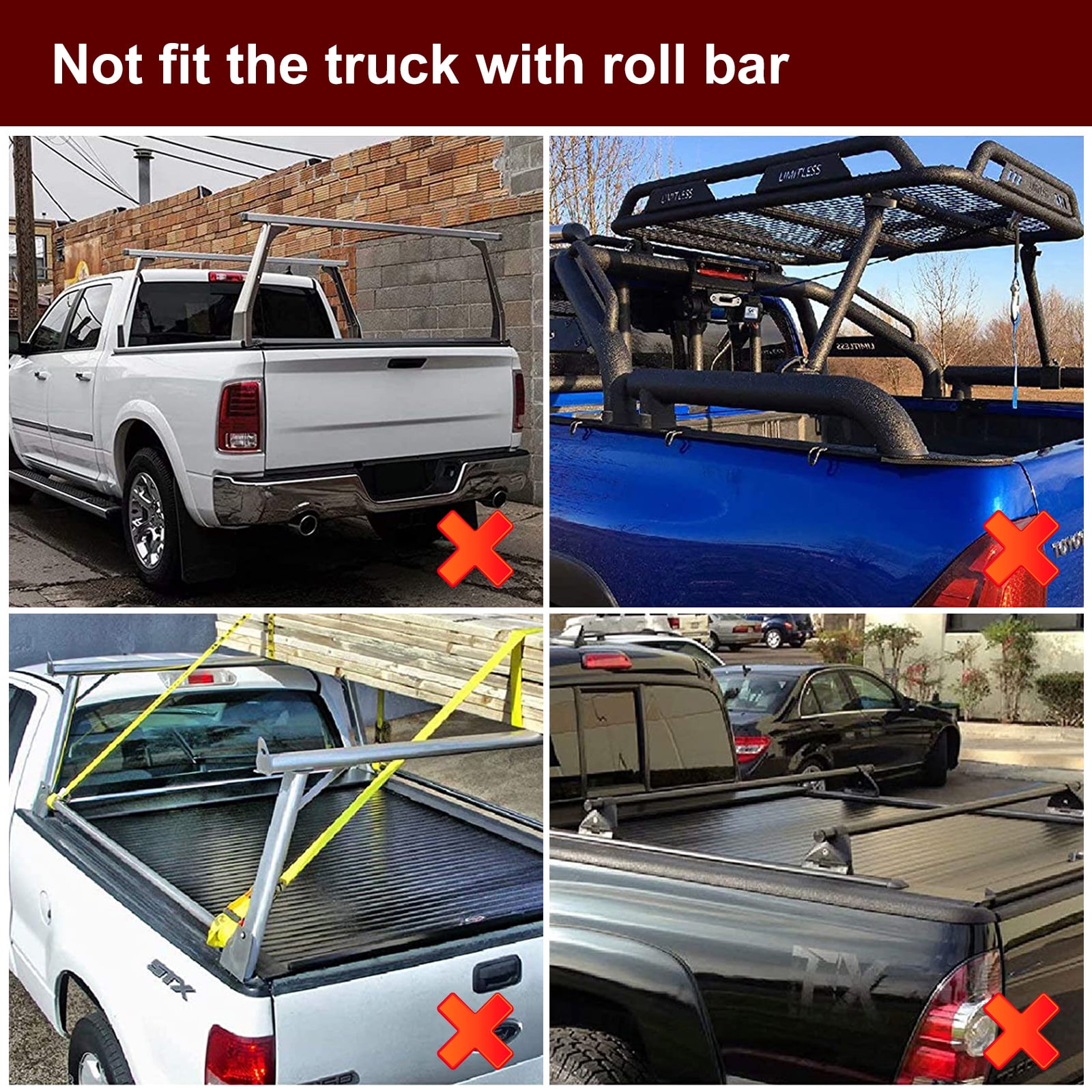 Kikito professional FRP Hard Tri-Fold Truck Bed Tonneau Cover for 1999-2016 F250/F350 SuperDuty 6.8ft (81-82.4in) Bed