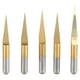 thumbnail image 2 of M Buder 10 Piezas 3.175mm Brocas de Grabado CNC de Acero de Tungsteno Recubierto de Titanio (10°), 2 of 9