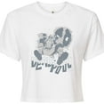 thumbnail image 3 of Marvel Deadpool - Monochrome - Juniors Cropped Graphic T-Shirt, 3 of 5