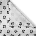 thumbnail image 3 of Ambesonne Geometric Kitchen Curtains, Monochrome Swirls Plot, 55"x45", Charcoal Grey and White, 3 of 3