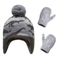 thumbnail image 1 of Kit de sombrero y guantes Minnieouse con Diseño de dinosaurios para niños L 4-5 años, 1 of 6
