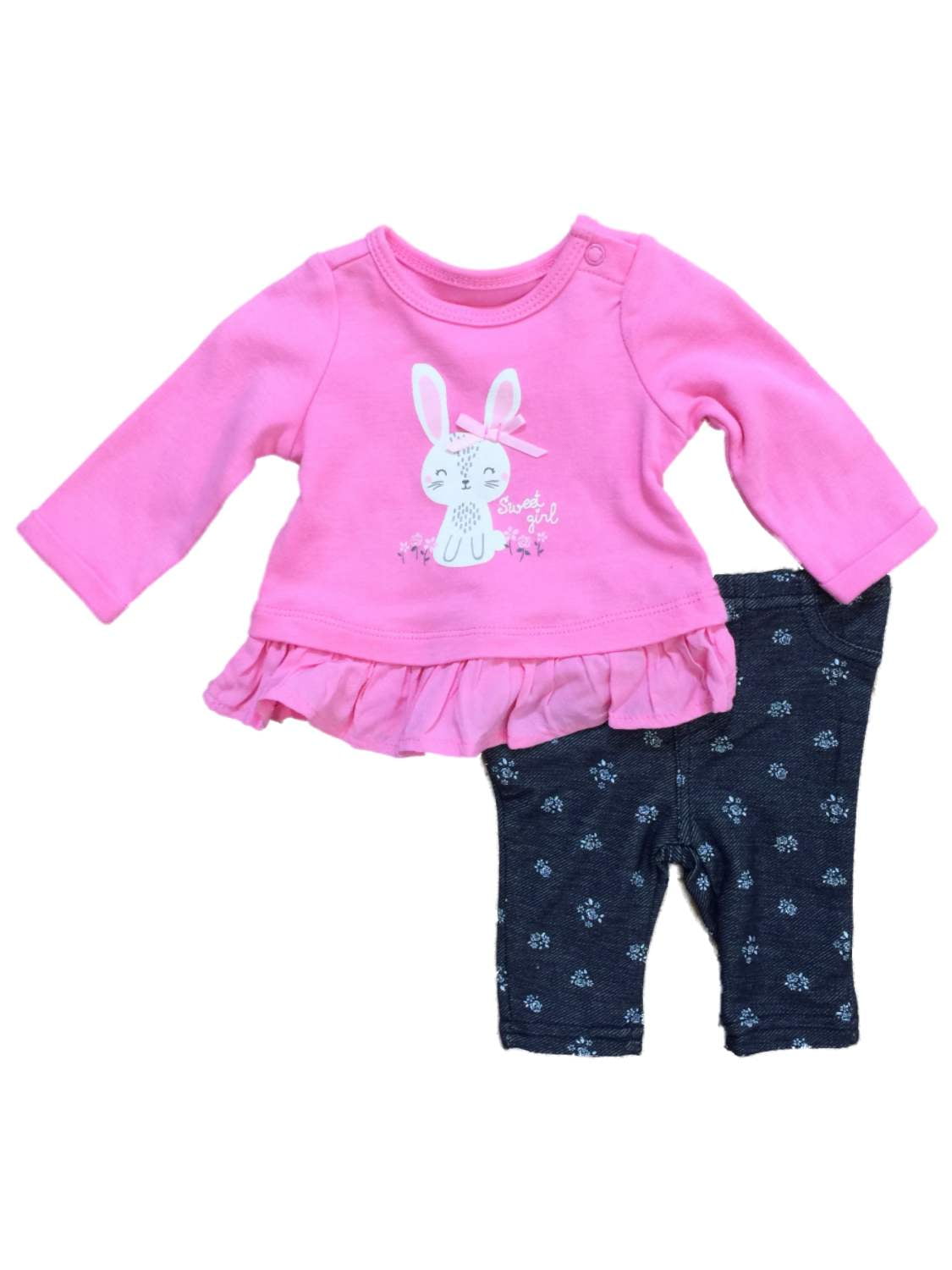 pink rabbit baby clothes