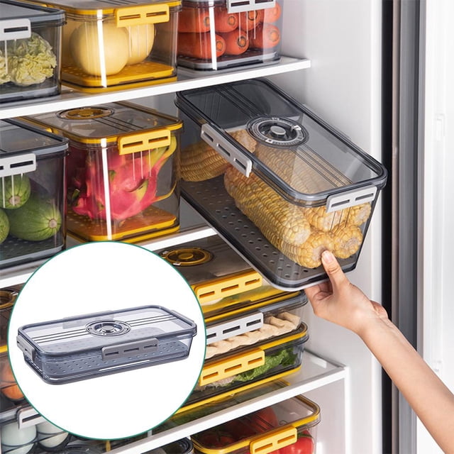 de almacenamiento de alimentos con tapas de alimentos de plástico para preparación de comidas con tapas 325x175x63 cm Macarena Tapas de contenedores de almacenamiento