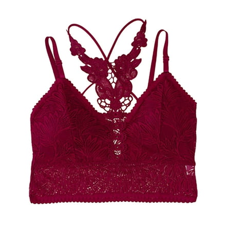 

XINSHIDE Bras Lace Underwear Wrapped Chest Beautiful Back Tube Top With Detachable Chest Pad Underwear Women Seamless