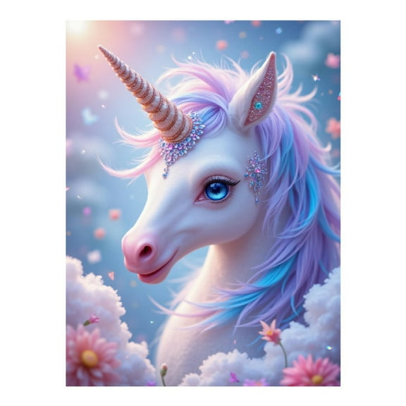 Diamond Art Kit for Adults, Sparkle Pastel Dream Fantasy Diamond Painting for Adults Beginners, DIY Diamond Art Painting Kits, 5D Diamond Painting Crafts for Home Decor 12x16 Frameless