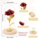 thumbnail image 2 of Rosa de 24 Quilates Regalo de San Valentín JanHm Rosa Eterna Galaxia en Cúpula de Cristal Con Tira de Luz LED, 2 of 5