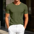 thumbnail image 3 of HAOTAGS Men’s Athletic T-Shirt Breathable Mesh Short Sleeve Running Shirts Moisture-Wicking Lightweight, with Pocket Crew Neck Tops Army Green Size 3XL, 3 of 10