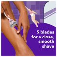 thumbnail image 2 of Rellenos para cuchillas de afeitar JOY Joy para mujer, 8 unidades, color morado, 2 of 7