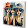 thumbnail image 2 of Designart "Stylish Woman With Chapeaux I" Fashion Canvas Print, 2 of 5