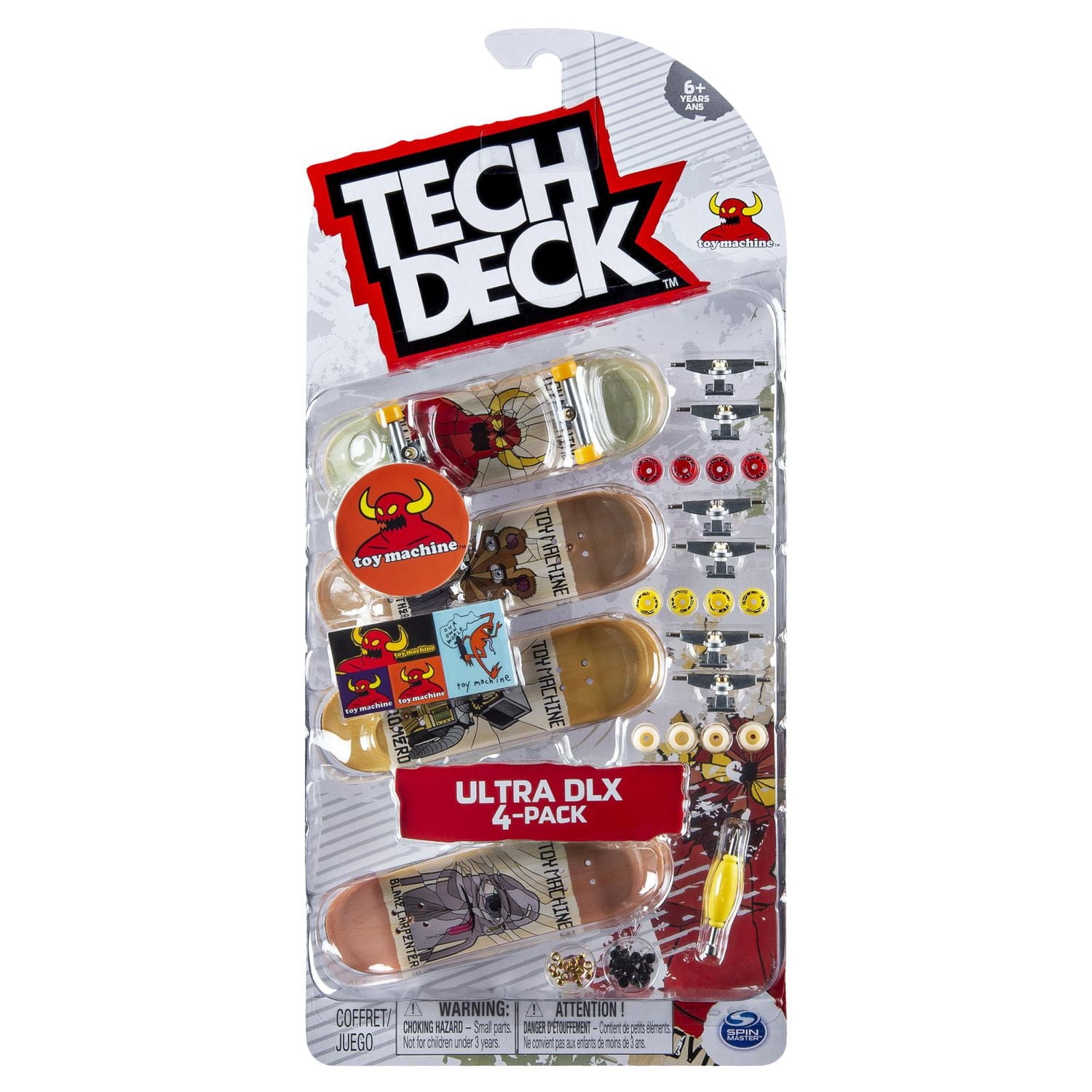 Tech Deck - 96mm Fingerboards - Ultra DLX 4-Pack - Toy Machine