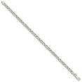 thumbnail image 2 of Sterling Silver Bracelet Chain Styles Byzantine Women's 3.25 mm 8 in, 2 of 2