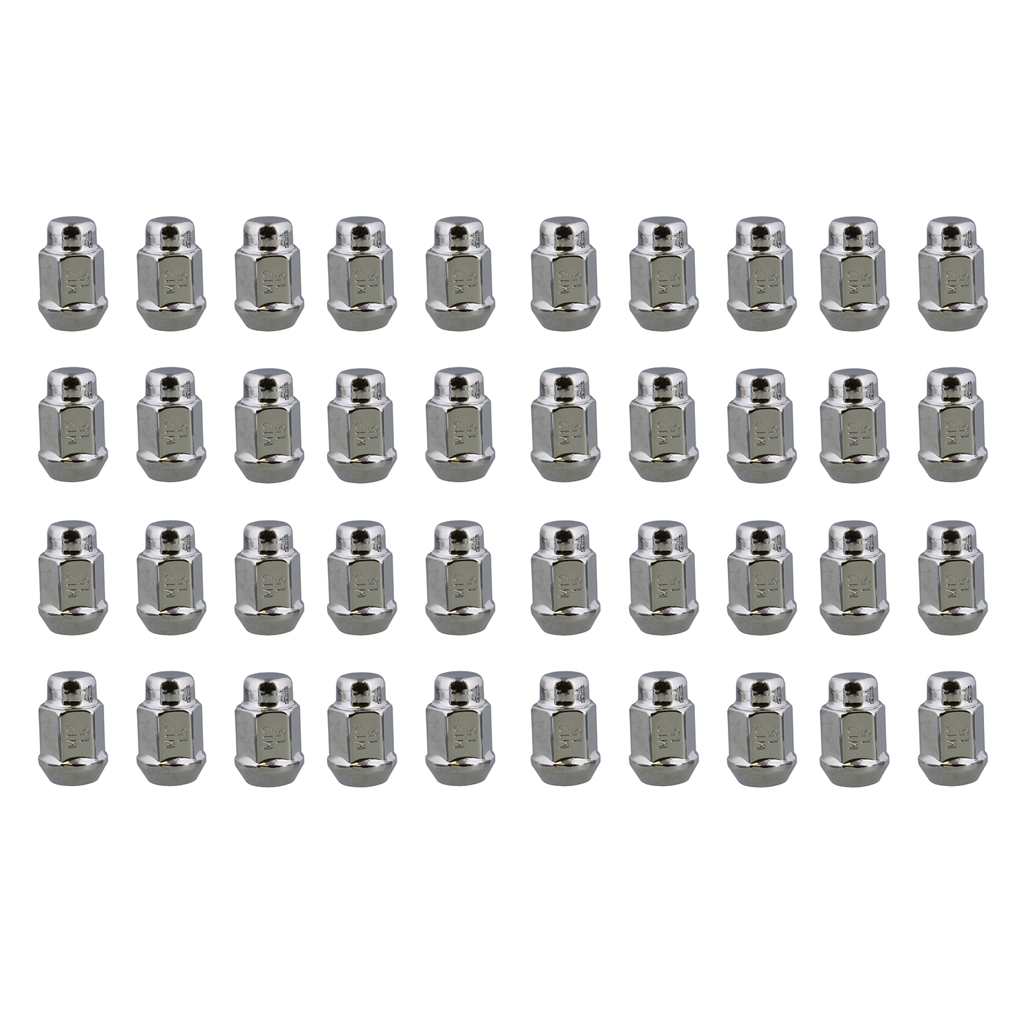 ABN Acorn Cone Wheel Lug Nuts 40Pack M12 Chrome Lug Nuts 3/4