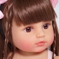 thumbnail image 2 of Muñeca Reborn de silicona MNMJ, realista, 55 cm, cuerpo completo, 2 of 7