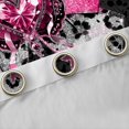 thumbnail image 4 of jejeloiu Pink Sequin Print Black Out Curtains,3D Diamond Butterflies Curtains Pack of 2 (42x63 Each),Leopard Print Bowtie Bedroom Curtains For Girls,Ultra Soft Home Decor, 4 of 6