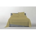 thumbnail image 3 of A1HC 100% Organic Cotton Flat Sheet 300 TC, Wrinkle Resistant Soft Lustrous Sateen Weave Sheets, Full 105" x 90", Sand, 3 of 7