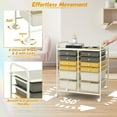 thumbnail image 6 of Topbuy 12-Drawers Rolling Storage Cart with Organizer Top Yellow, 6 of 9