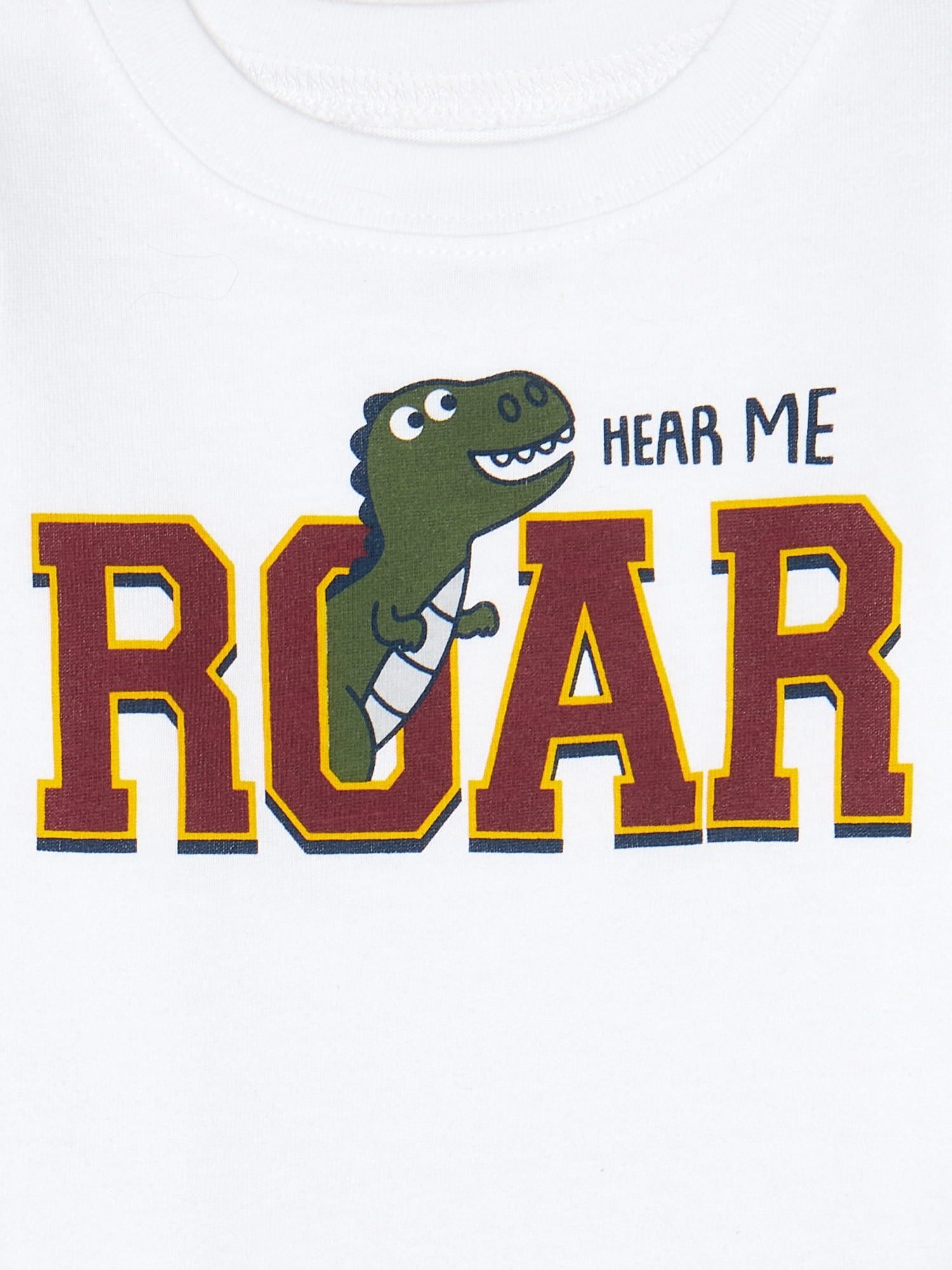 Garanimals Baby Boys' Dinosaur "Hear Me Roar" Graphic Long Sleeve Tee