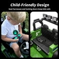 thumbnail image 4 of Hikiddo 24V Kids Ride on Truck Toys, Ride on Electric Car for Kids w/ Remote, Bluetooth, Spring Suspension - Army Green, 4 of 8