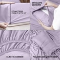 thumbnail image 4 of Juego de sábanas Utopia Bedding Twin XL de microfibra cepillada, color lavanda, 4 of 7