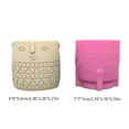 thumbnail image 3 of Silicone Flower Pots Mold Abstract Face Concrete Candle Pen Holder Molds Succulent Planter Cement Clay Mould Home Decors, 3 of 4