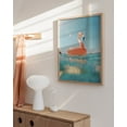 thumbnail image 6 of HAUS AND HUES Flamingo Art and Beach Pictures Wall Art - Flamingo Wall Art and Beach Art Wall Decor Peach Pink Flamingos Poster Hawaii Surfer Room Decor | Flamingo Floater (Beige Framed, 12"x16"), 6 of 6