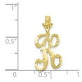 thumbnail image 3 of 10k Yellow Gold Initial K Pendant Charm, 3 of 3