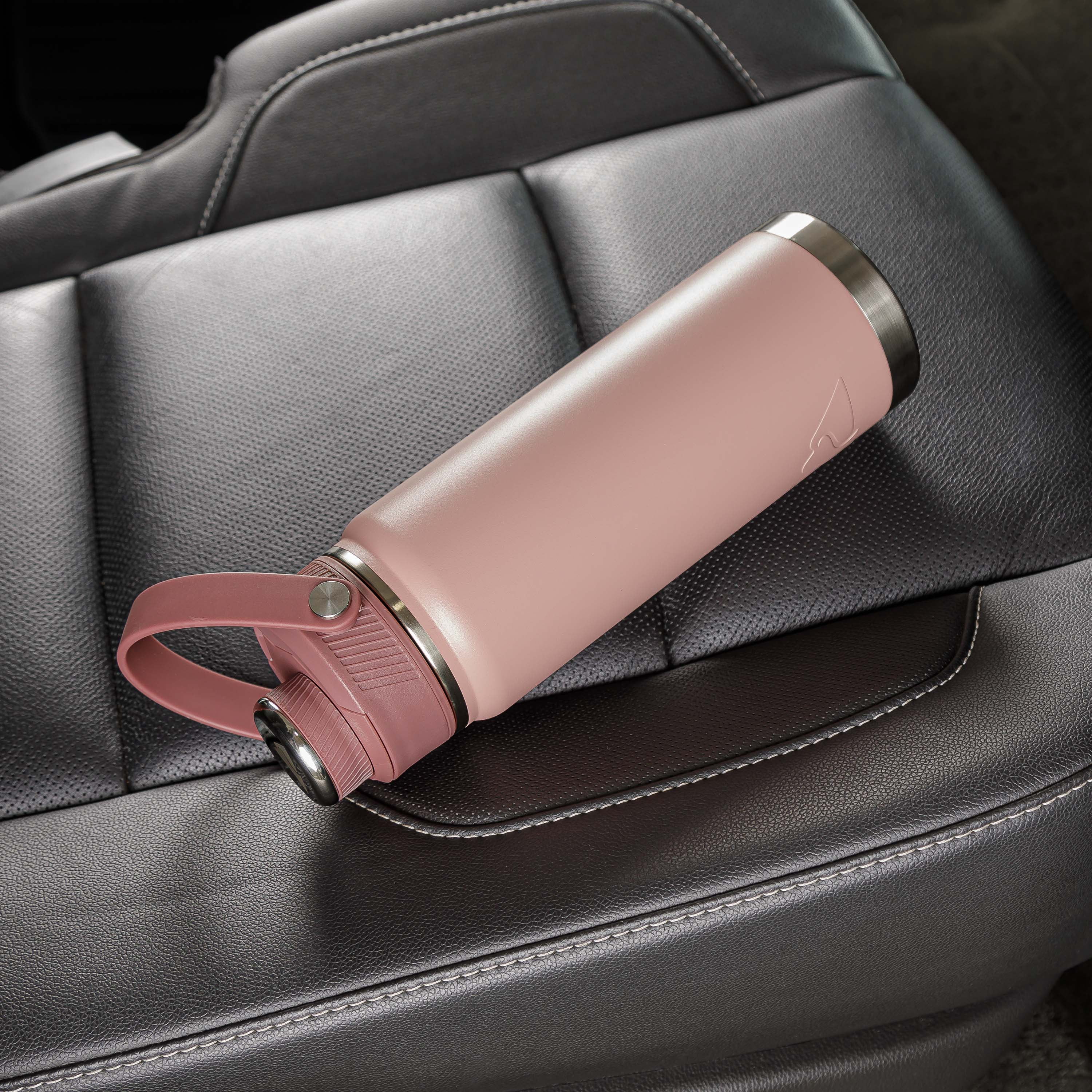 Ozark Trail 24 oz Stainless Steel Insulated Chug Water Bottle, Rose