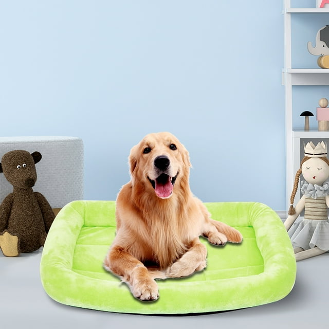 Lit Chauffant pour Animaux de Compagnie Chiens et Chats avec Fond Non Lavable Tapis Doux et Chaud pour Utilisation Intérieure