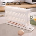 thumbnail image 6 of COM1950s Automatic Rolling Egg Dispenser,4-Tier Refrigerator Eggs Organizer with Space-Saving Design,Large Capacity Holds 30 Eggs for Kitchen Storage, 6 of 9